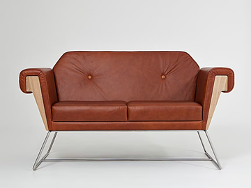 HOVE CLUB - 2 seater leather sofa by Liqui Contracts - view 3